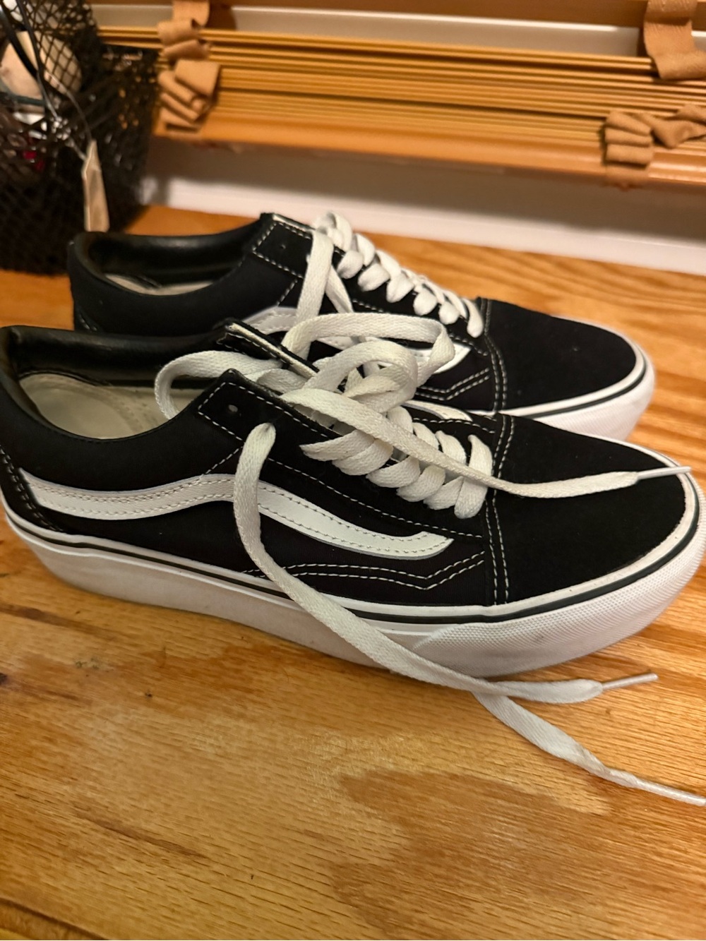 Vans Black and White Old Skool Sneakers